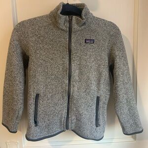 Patagonia Childrens Kids Better Sweater Fleece Jacket Gray Size Medium 10